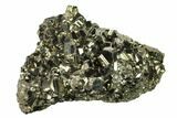 Gleaming Pyrite Crystal Cluster - Peru #138140-1
